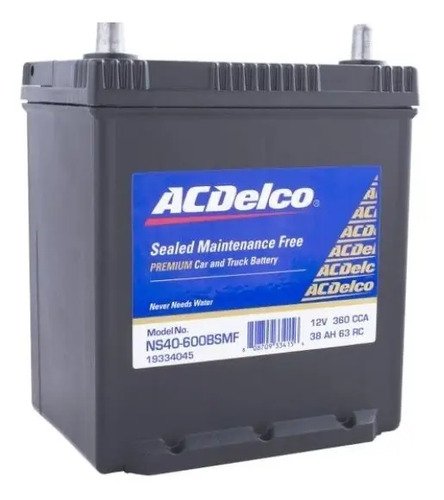 Batería Ac Delco 80 Amp Formato Japones 18 Meses Garantia